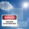 Signmission Fire Door Do Not Prop Open Danger Sign, Plastic, 10in W x 7in L, 2PK OS-2PACK-DS-P-710-L-2147 - alternate 3
